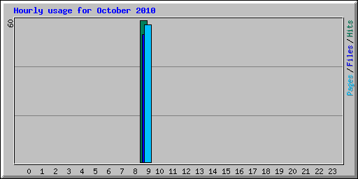 Hourly usage for October 2010